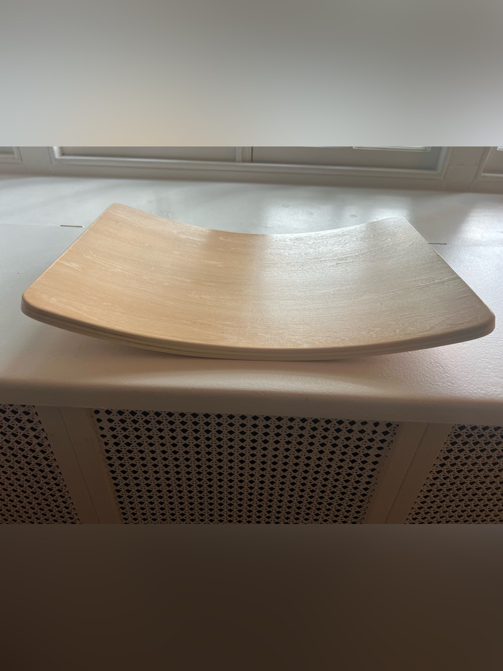 Curved Wooden Balance Board - Natural Wood